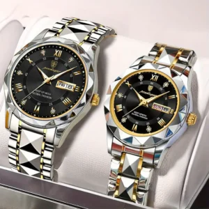 Romantic Pair Watch Set – Elegant & Everlasting-Poedagar 615