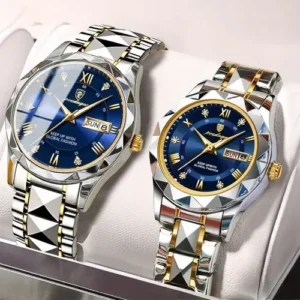 POEDAGAR Couple Watch Set – Timeless Love in Every Tick